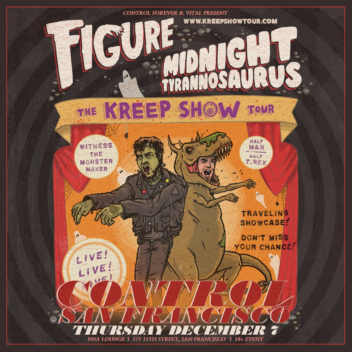 ANNOUNCEMENT!! 🎉🎉🎉🔊🔊🔊 on Thursday December 7th we've got <a href="/imfigure/">FIGURE</a> on the decks for #control_sf along with @midnight_tyrannosaurus!