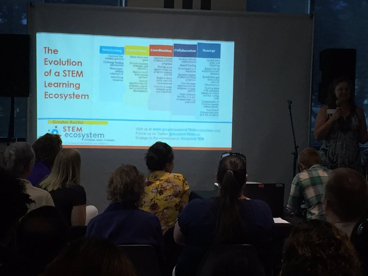 TXPartners4OST's tweet photo. ECOsystem building with @LATTNetwork @TXGCP @AustinSTEMeco #AustinSTEM https://t.co/H2CdOFbGYv