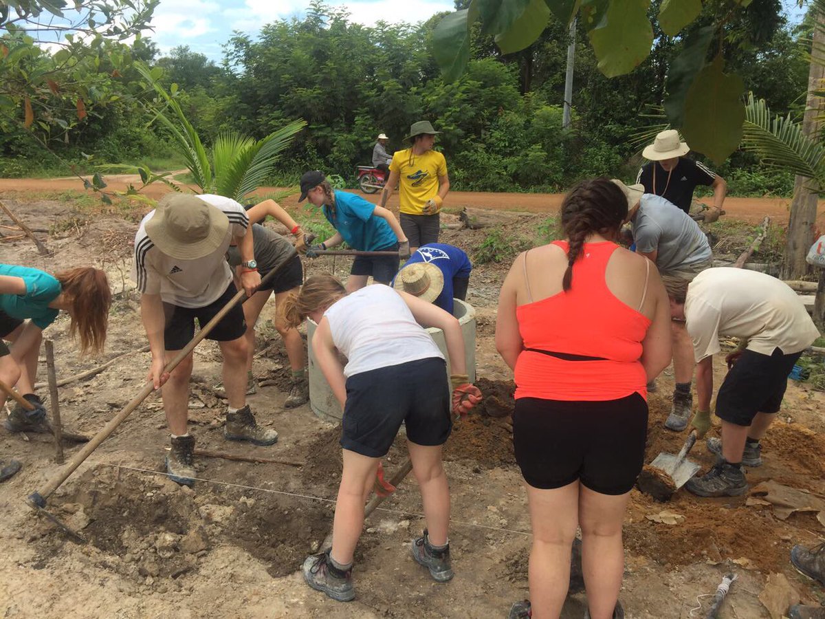 CampCambodia's tweet photo. #teammorn building the traditional water well for families in Talek village #CampCambodia @CampsInt https://t.co/cIRvbN9M37