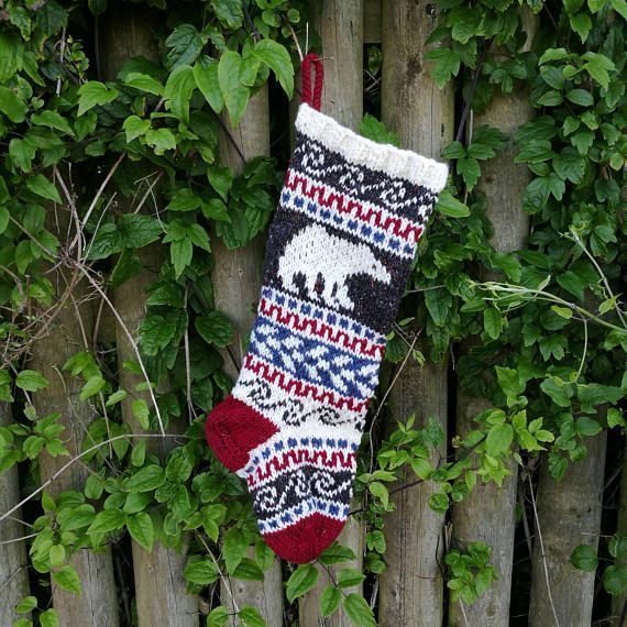 GigiSantasSocks's tweet photo. Christmas Stocking with Polar Bear https://t.co/LKSYMdTySR #polarbears #woolstocking https://t.co/5Sl1nWhRzf