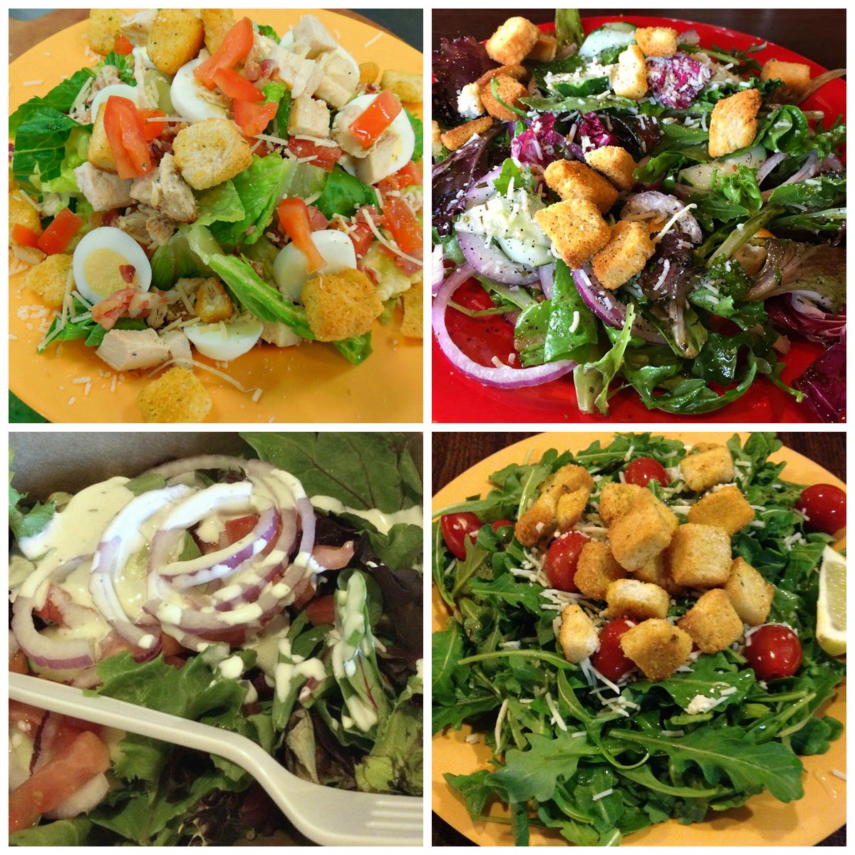 Bidwell_Pizza's tweet photo. Beat the #Chico #heat day with a crisp & cool #salad. Which one will you choose? 🥗 #BidwellParkPizza #ChicoSummer https://t.co/CkF978H6Fo