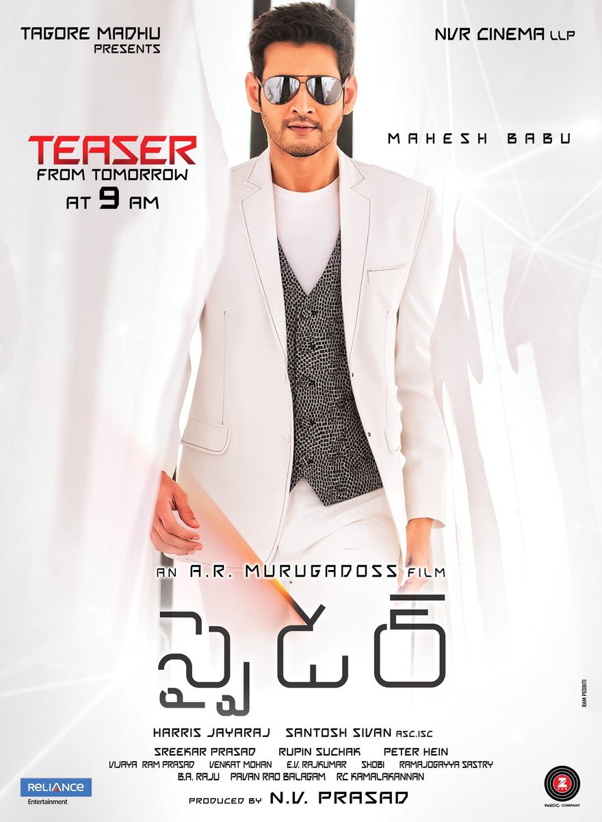 BMuraliK81's tweet image. #ClassLook #HBDMaheshBabu #SPYderTeaserTodayAt7AM #SPYderOnSeptember27th