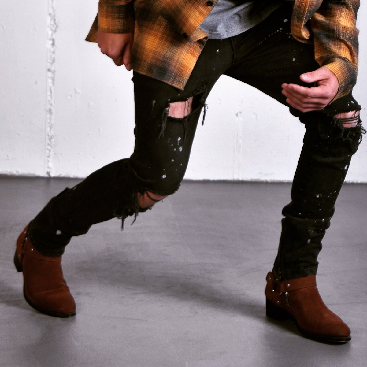 alessandrini harness boots