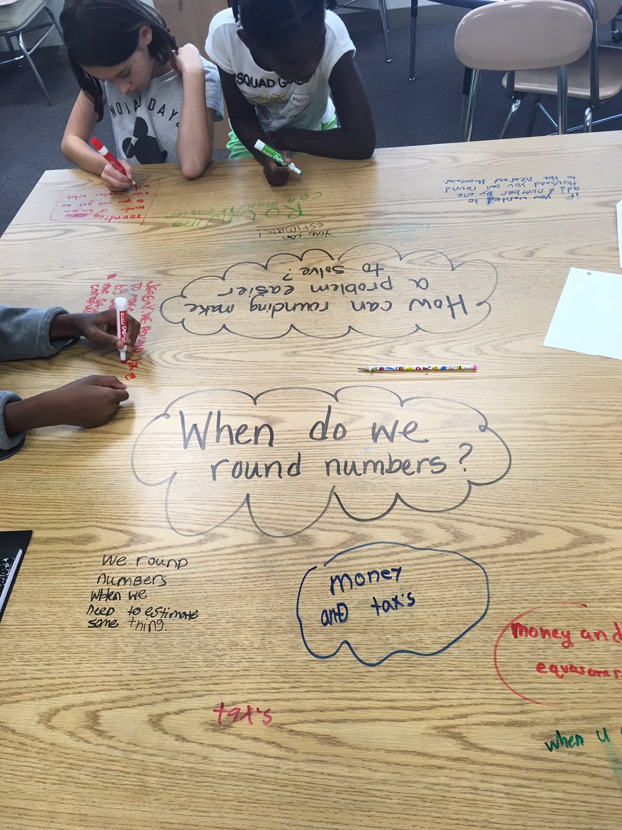 MsDees_Class's tweet photo. Analyzing WHY we are learning to round. Ss +1'd each other's ideas and tried to apply real world ideas for purpose #wearebriercreek https://t.co/nv4rqhCU03