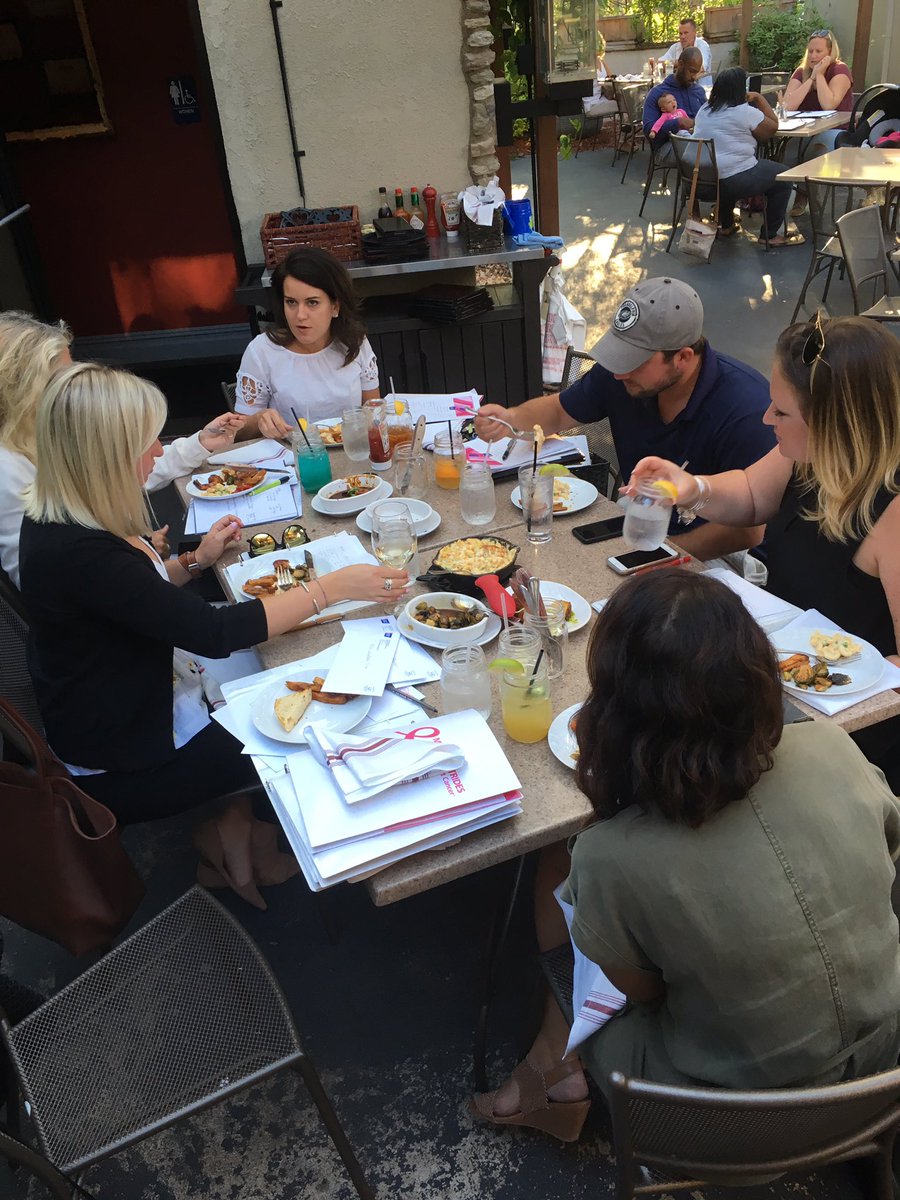 #pinkparty meeting at  <a href="/DatBayou/">THE BAYOU</a> because we are 7 weeks out from our event!