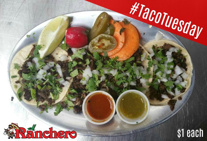 It's #TacoTuesday! Come celebrate w/$1 tacos! Stop by our truck off 41st + Garnett until midnight tonight. #AuthenticMex #TulsaFood