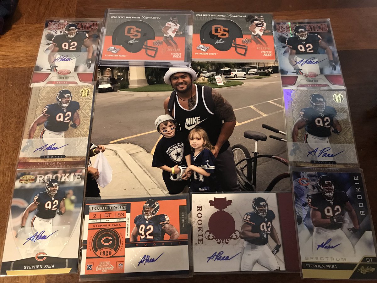 Reese Martin ❤️ (@reesemartin78) on Twitter photo <a href="/PAEA_90/">Stephen Paea</a> that moment your son gets a new sport hero and already has over 18 autograph cards ♥️ hope we can make it to the niner game #55❤️❤️ <a href="/PAEA_90/">Stephen Paea</a> that moment your son gets a new sport hero and already has over 18 autograph cards ♥️ hope we can make it to the niner game #55❤️❤️