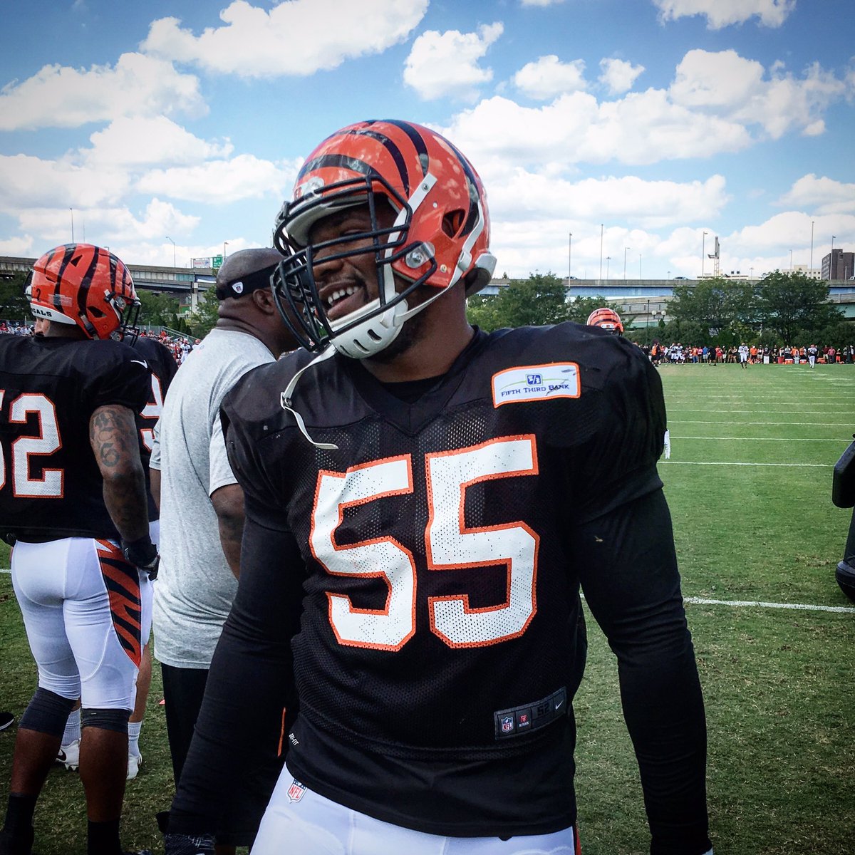 .@King55Tez is ready for some 🏈 #Bengals50 https://t.co/tRyaKTKVtD