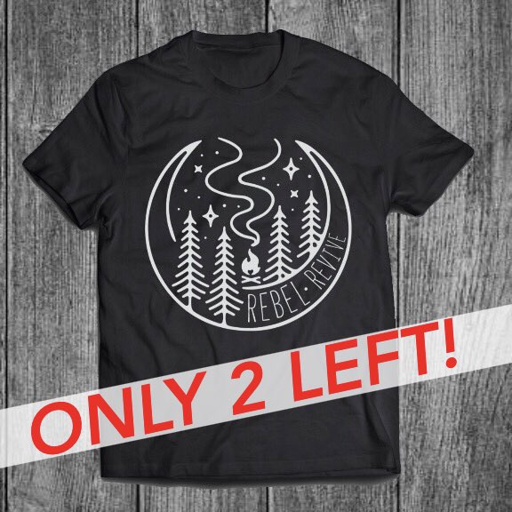 LOW MERCH ALERT!
We only have 2 more (limited edition [1 of 25]) "WOODS" tees in our merch store. Get YOURS now!
rebelrevive.bigcartel.com/product/woods-…