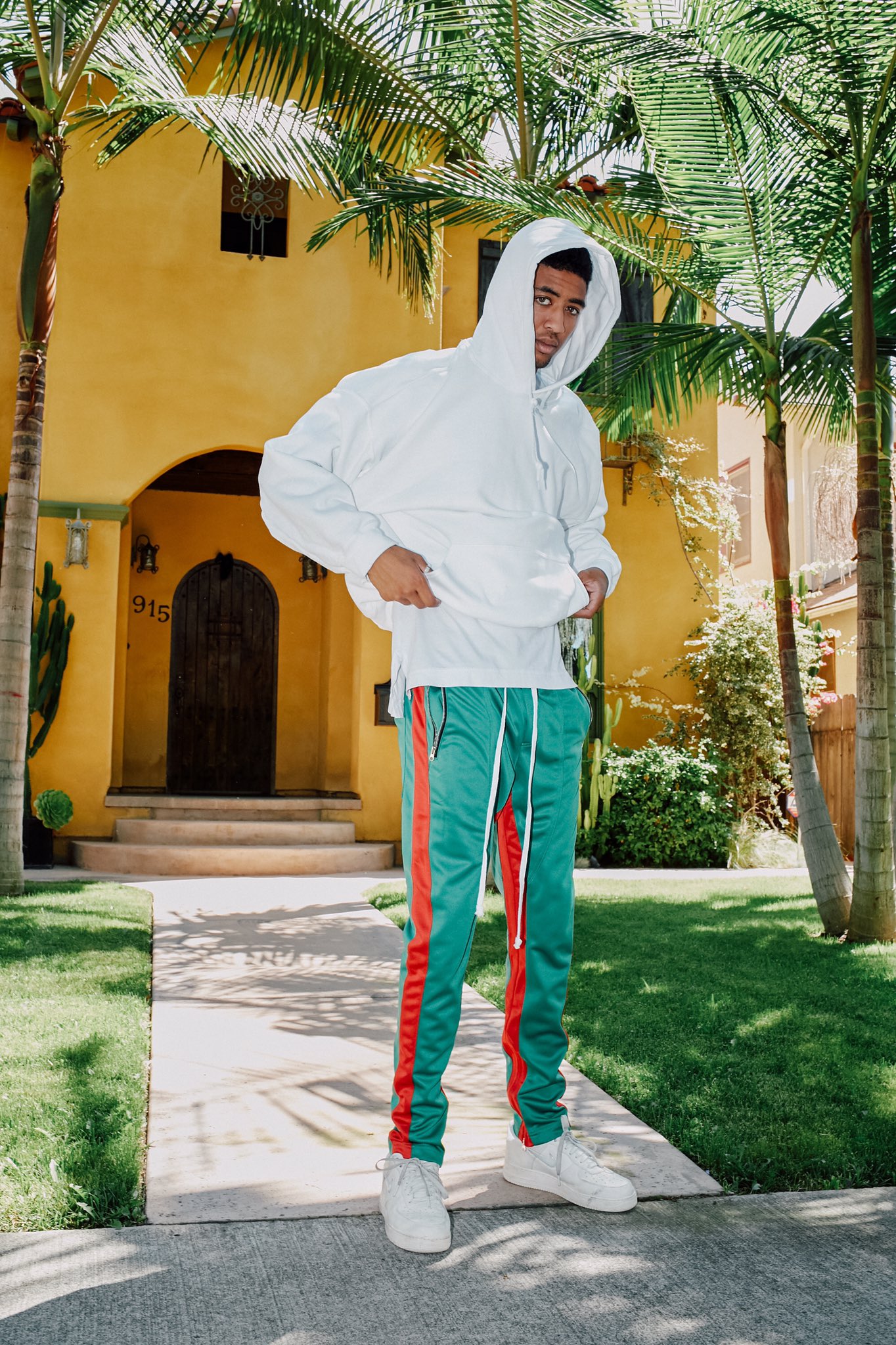 Crysp denim sales track pants