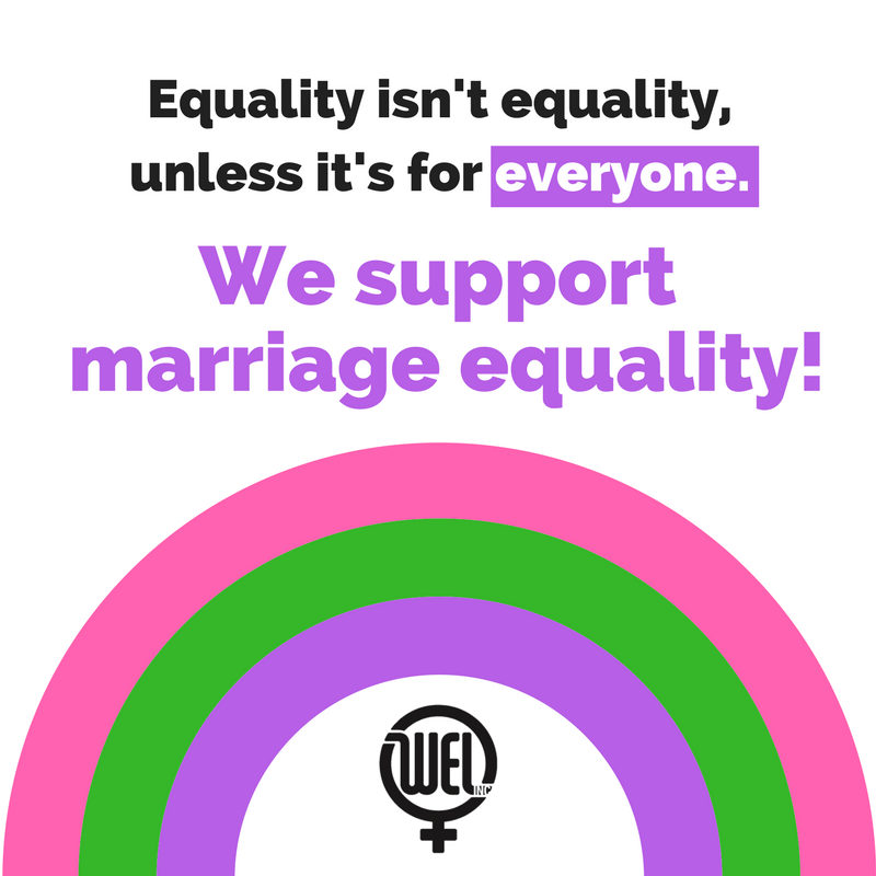 welaust's tweet photo. The feminist movement has always worked hand in hand with the #LGBTI community - equality isn't equality unless it's for everyone! #auspol https://t.co/p1tiHMeG5y
