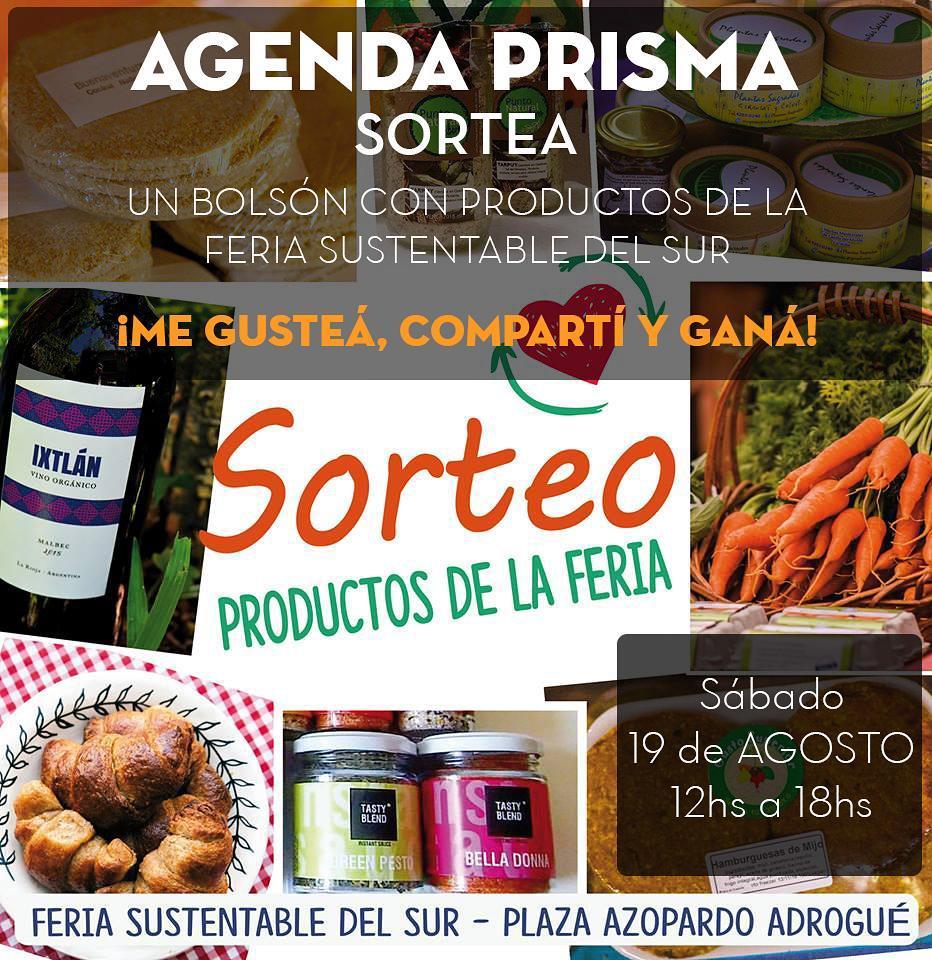 #SORTEO!! AGENDA PRISMA SORTEA UN BOLSÓN DE PRODUCTOS DE Feria Sustentable del Sur.
VALIDO DESDE LA FAN PAGE DE AG… ift.tt/2hItPYb