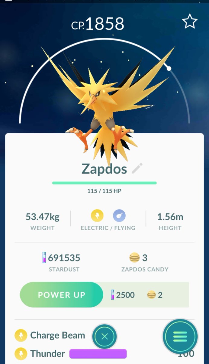 Pokeclutch's tweet image. On that #criticalcatch #PokemonGO #Zapdos #ZapdosRaid #Pokemon