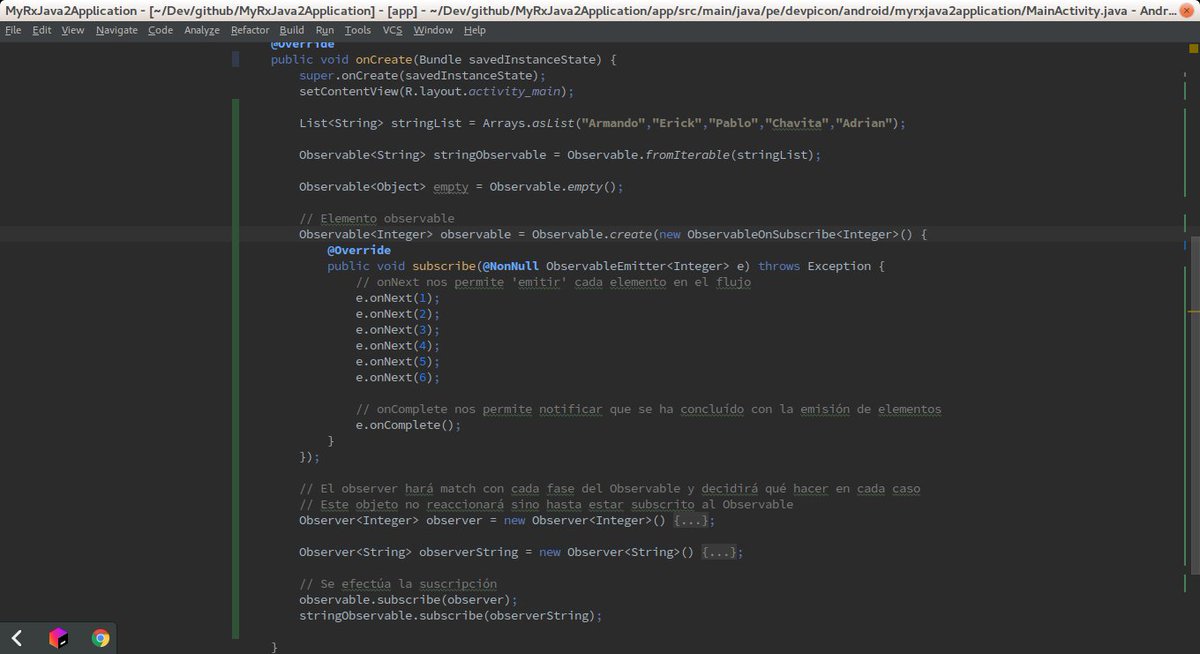 DevPicon's tweet image. My first steps with #rxjava2 on #android. Understanding of observer pattern is the key :D #androiddev #learning #frommvptomvvm #reactive