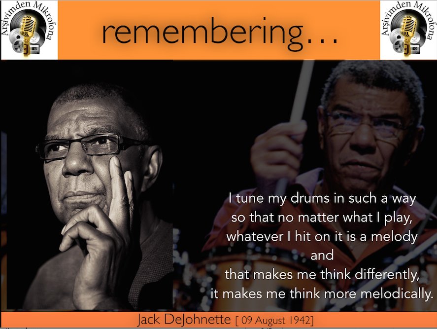 Happy birthday to Jack DeJohnette Born on this day in 1942.  