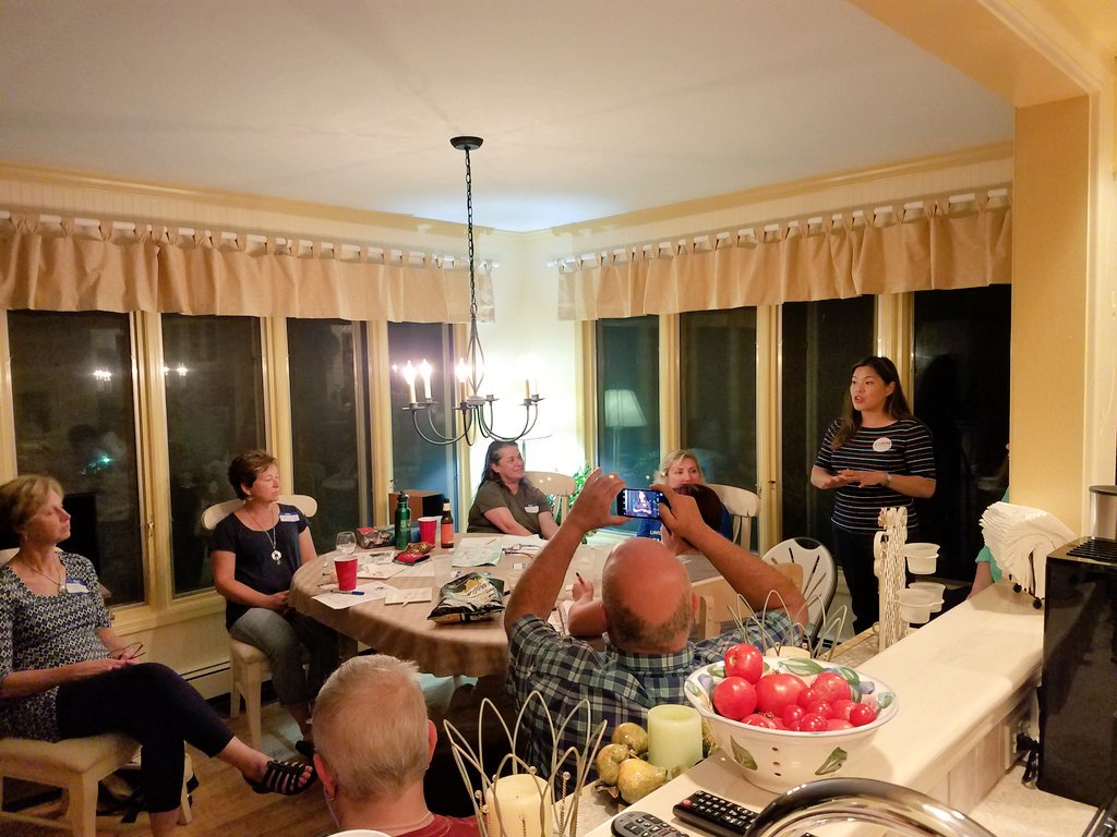 turnthe23rd's tweet photo. At a rousing meeting of Democrats in Union Township with @Chen4Change discuss how important this election is and what it means for all of NJ https://t.co/vGTTsqXn7W