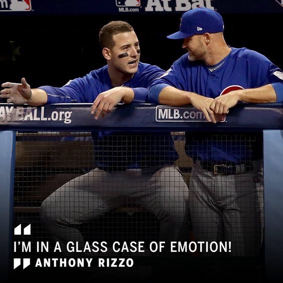   He\s so open about his feelings! Happy birthday Anthony Rizzo   ! 