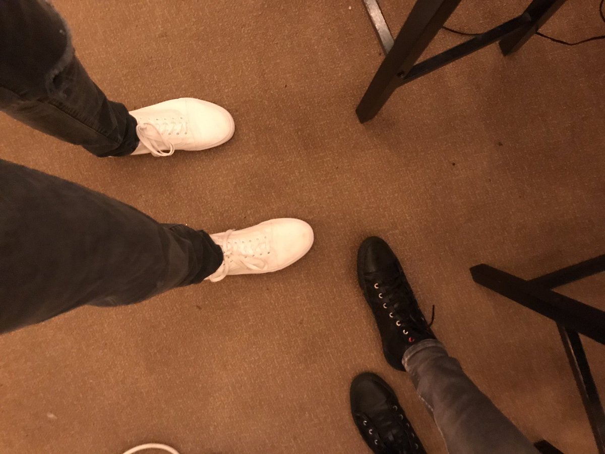 This is what our feet look like when they're about to be on the radio @PDXRadioProject #portland #oregon