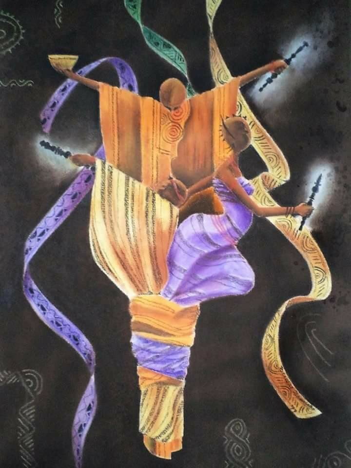 felinlight's tweet photo. Benedict Olorunnisomo

Artiste peintre Nigérian 
Titre:' Entry of the gods'
#lesartisteshumanistes #felinlight
https://t.co/eR58O9c2aN https://t.co/fYRizKXajy