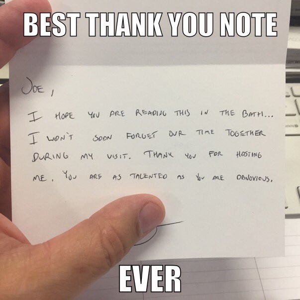 Funny thank you messages for friends image