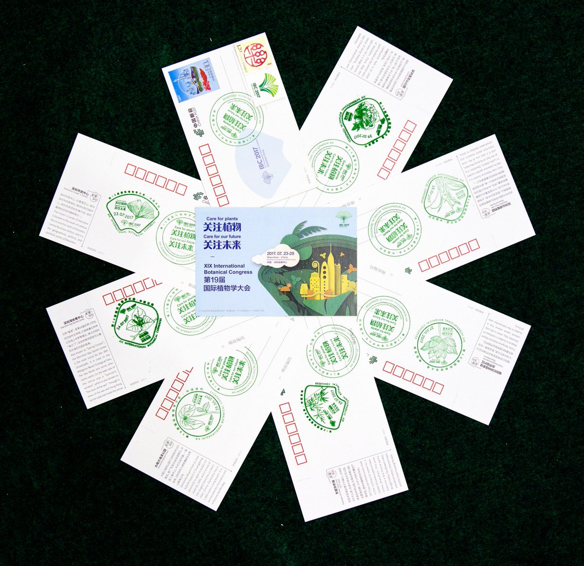 IBC2017's tweet photo. commemorative philatelic items of IBC 2017 ---- postcards, postmarks, and stamps https://t.co/hiXGiYwJz2