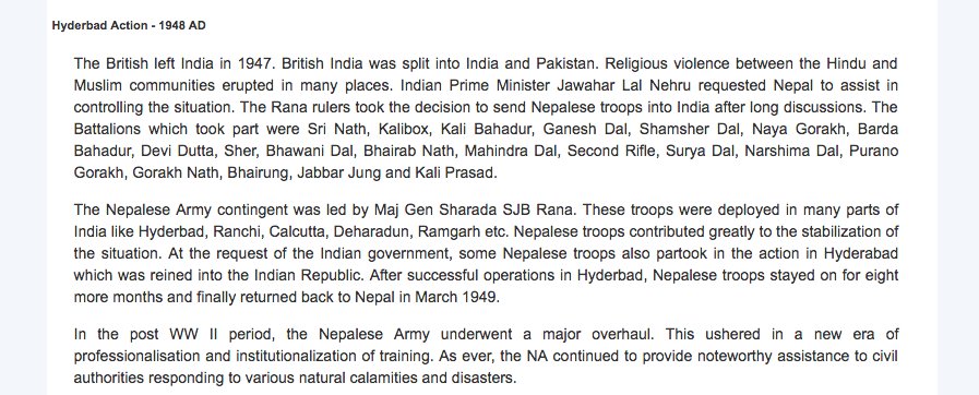 aakarpost's tweet photo. History of Nepal Army https://t.co/OrdpbIcLFC Interesting Read. https://t.co/BrHFifTQhy