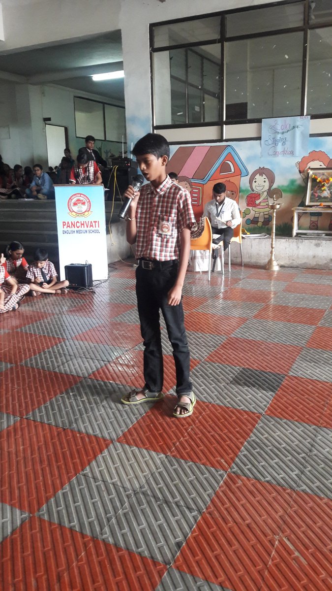 PanchvatiSchool's tweet photo. Singing competition.. https://t.co/4gKvAFu0gi