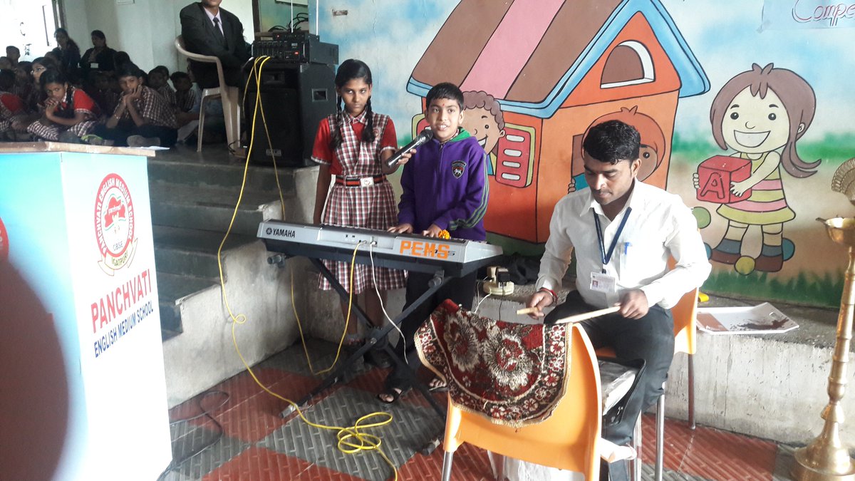 PanchvatiSchool's tweet photo. Singing competition.. https://t.co/4gKvAFu0gi