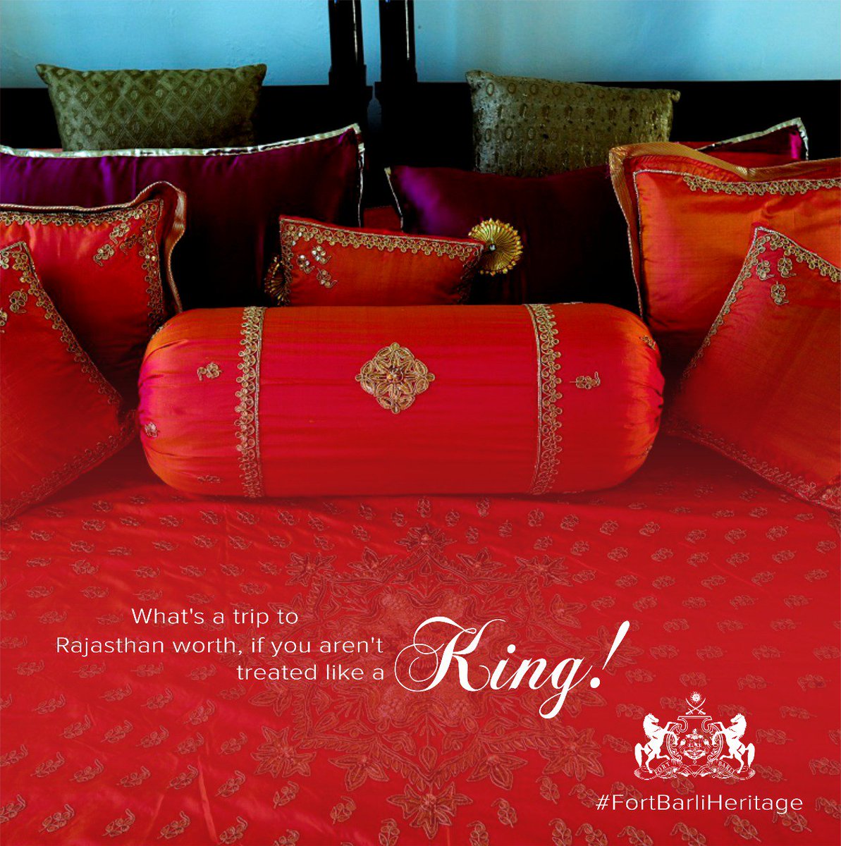 fortbarli's tweet photo. What’s a trip to Rajasthan worth, if you aren’t treated like a King! 
#FortBarli #Rajasthan #Ajmer #HeritageHotel #Rajputana #Royalty https://t.co/O0tgLFKezM