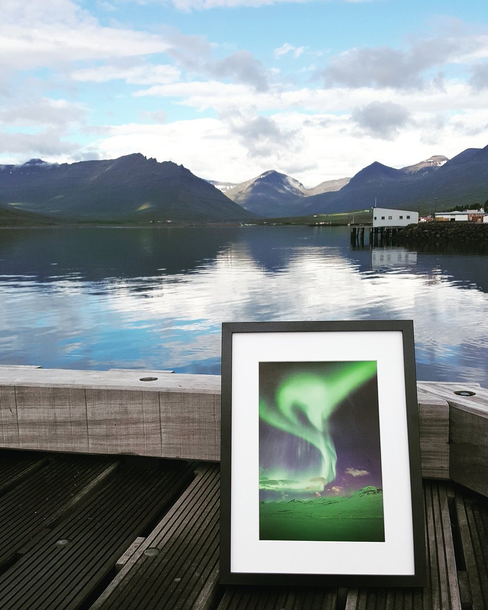 auroras_iceland's tweet photo. #aurorasiceland #auroras #aurorasborealis #fáskrúðsfjörður #nature #naturephotography #aurorahunting #iceland #merchandise #exhibition https://t.co/v9yANf0Oeq