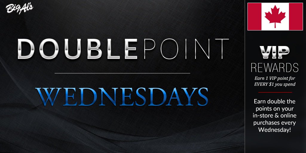 BigAlsAquarium's tweet image. Earn Double the VIP Points at your local Big Al's Supercentre! #2XPoints #VIP #Rewards #BigAls