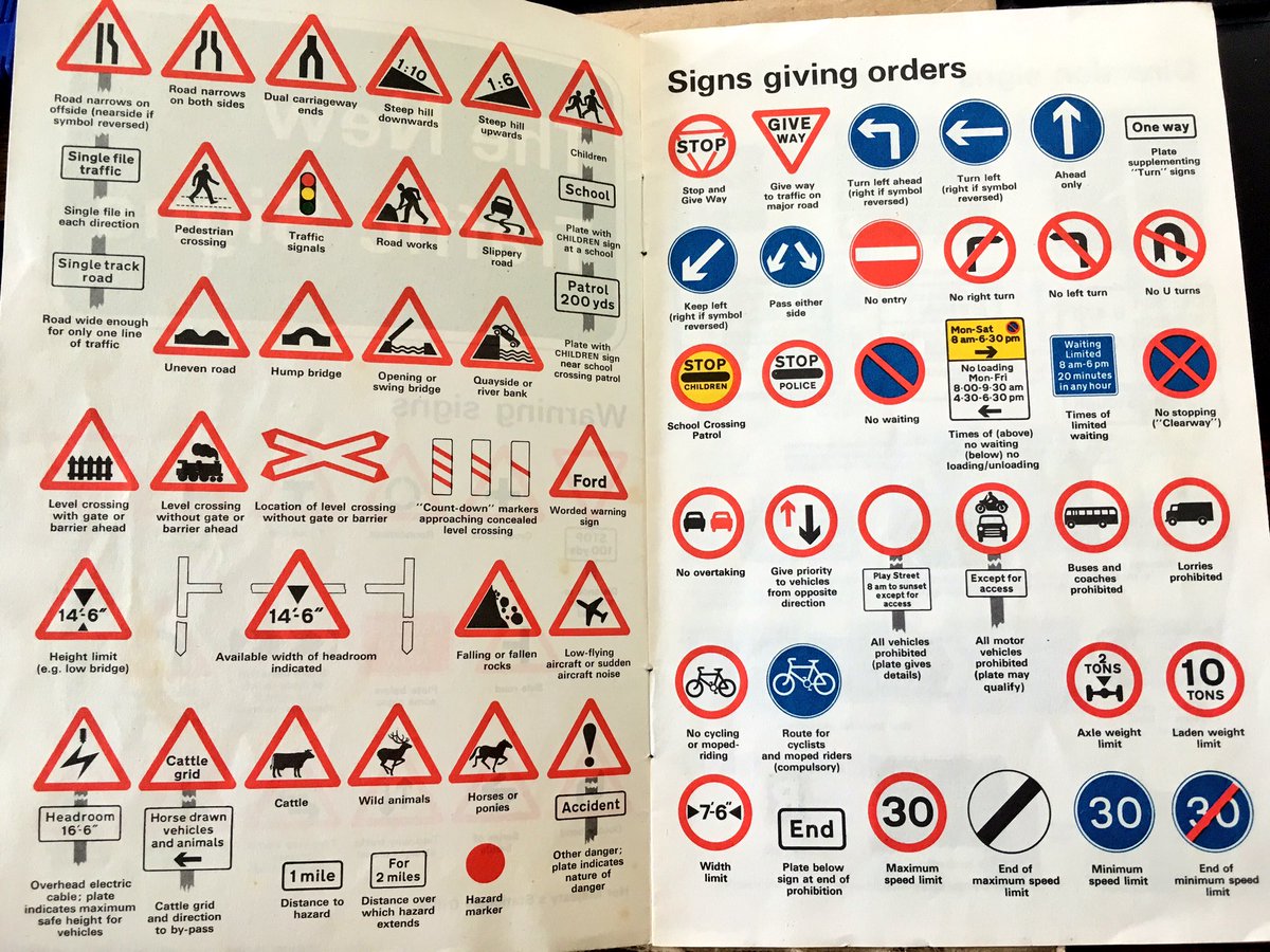 Дорожные знаки в Великобритании