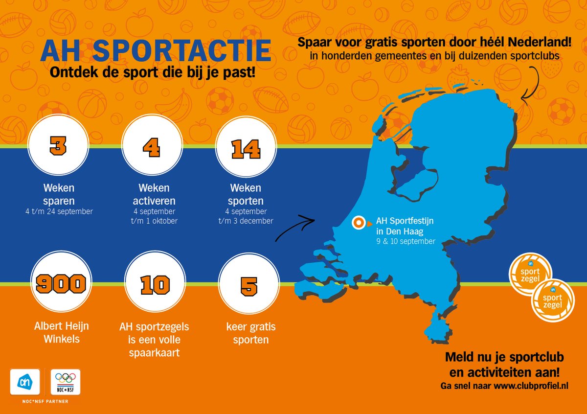 Al 70 Friese sportverenigingen doen mee aan de AH-sportactie. Wil je ook meer leden en profiteren van de spaaractie? clubprofiel.nl