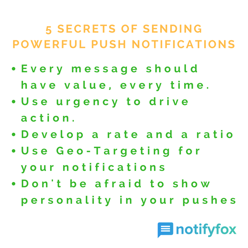 notifyfox's tweet photo. If you are not using #PushNotification to improve your #traffic then here the 5 #Secrets of Sending Powerful Push Notifications for you. https://t.co/mwSmx8WkRb
