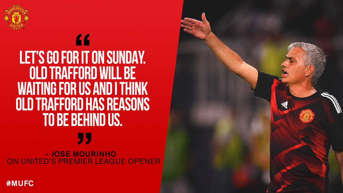 ManUtd's tweet image. #WednesdayWisdom from Jose Mourinho...