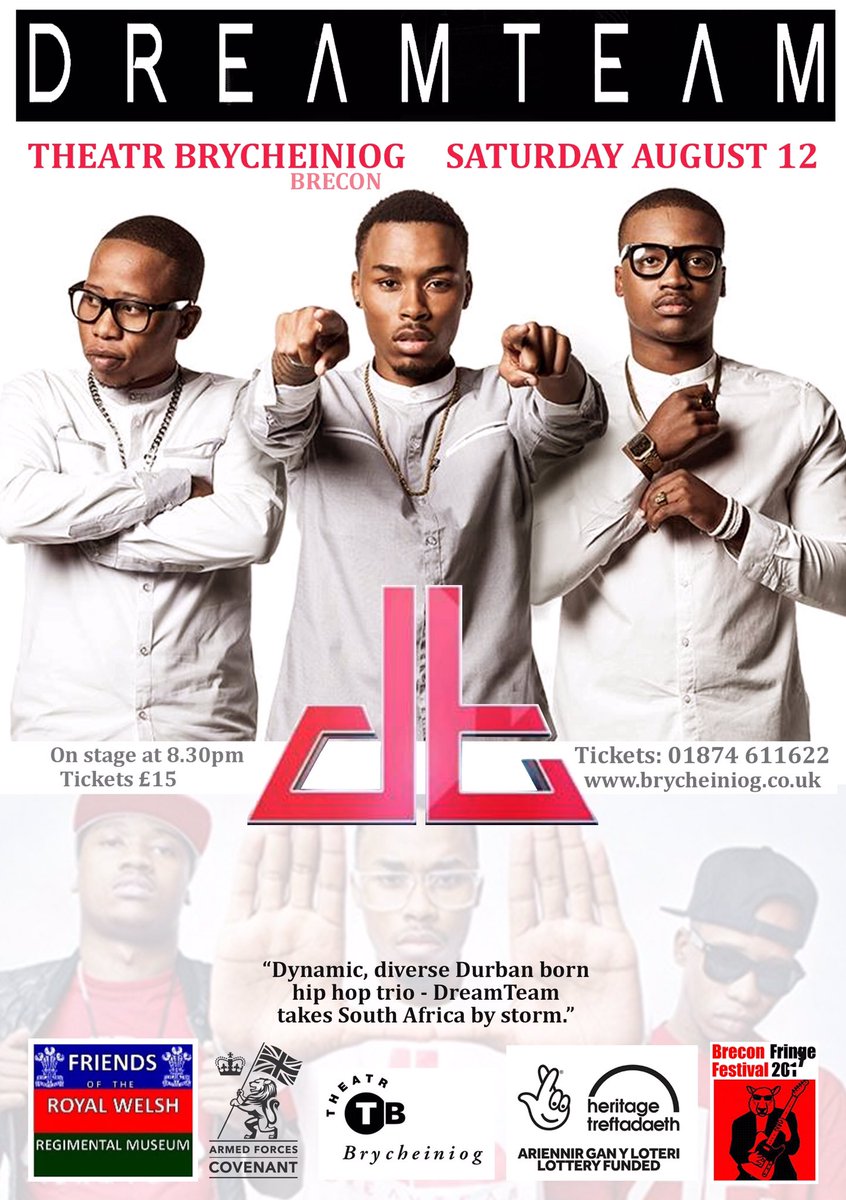 DreamTeamDBN's tweet photo. This Saturday the team is out in Wales for their live performance @Brycheiniog theater #levelUpDT The Level Up Continuesππ½ https://t.co/if05bzNnHk