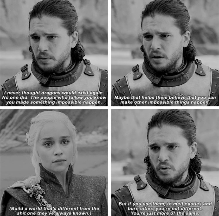 targayryns's tweet image. "and she's alone, under siege, no family to guide her or protect her" -aemon targaryen (5x05)