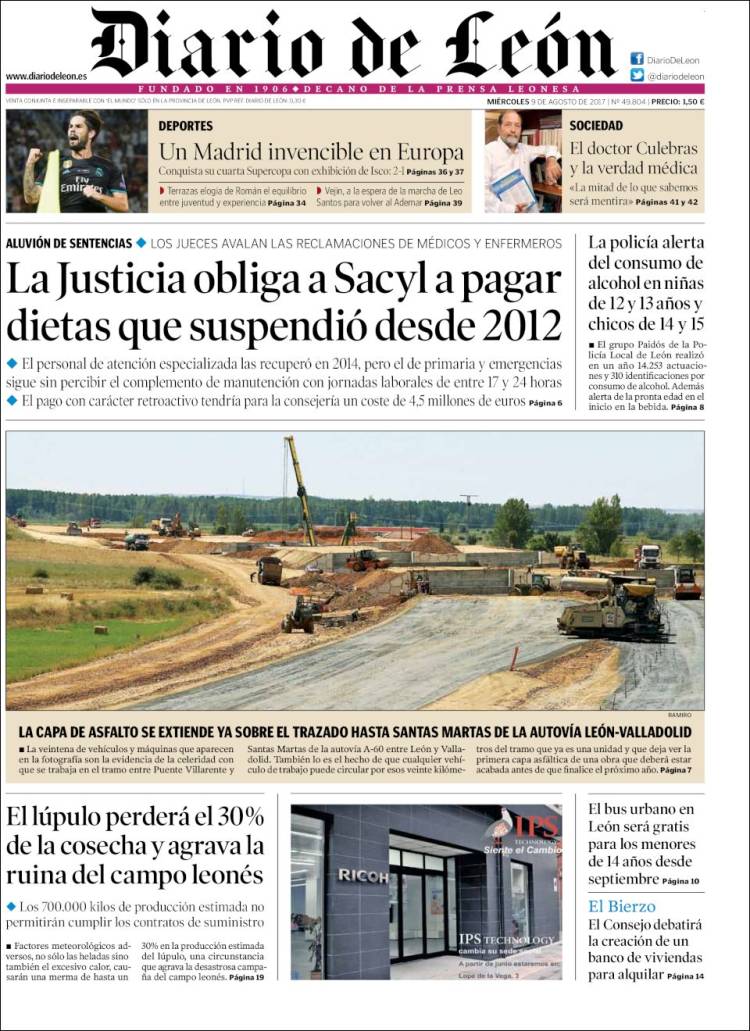 esRadio_CyL's tweet photo. 🗞️Las #portadas de los diarios de @edigrup en #CastillayLeón. No te pierdas @DiarioCyLMundo, @diariodeleon, @diariodesoria y @correodeburgos https://t.co/JDHMDxJMHC