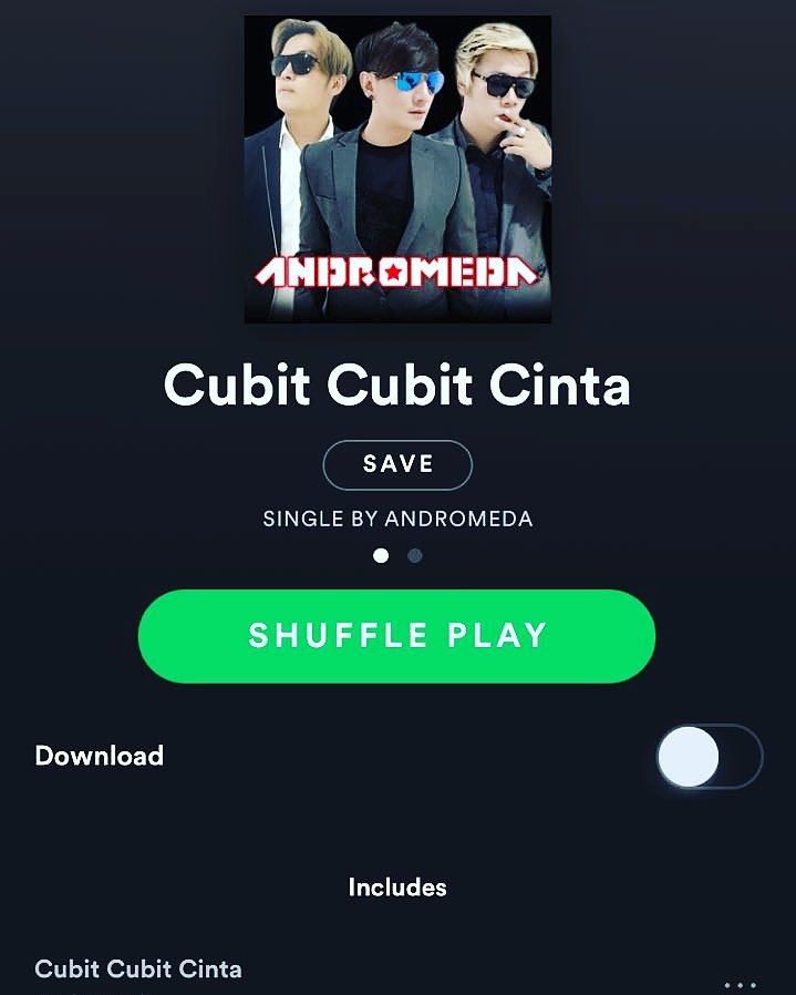 __Andromeda__'s tweet photo. "Cubit Cubit Cinta" is now available on Spotify!
#Andromeda
#CubitCubitCinta
#PositifArtManagement https://t.co/gJR4UDOzM5