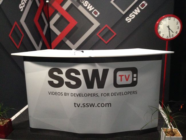 firebootcamp's tweet image. .@richcampbell is in the @SSW_TV booth tonight &apos;Saving the World One App at a Time.&apos; Live feed @ 6:30pm here: ssw.com.au/ssw/Live/ #NETUG