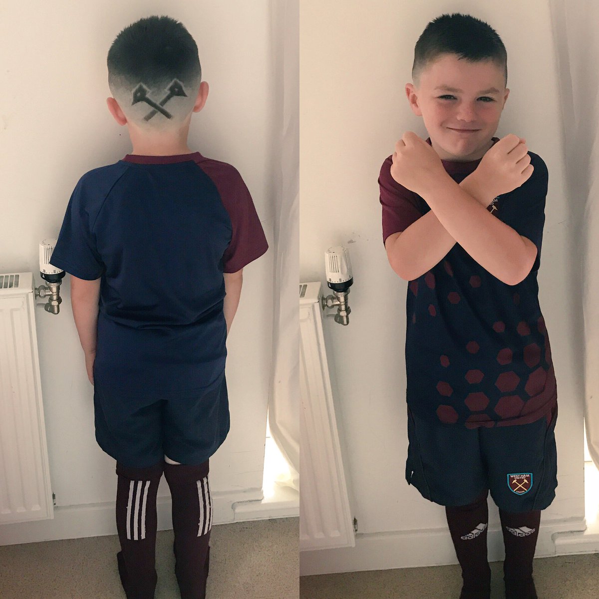 mrsbrooker2017's tweet image. Up and out early to drive an hour to get this one to the @_MNFootball camp. He is buzzing...@Noble16Mark @WestHamUtd #littlehammer ⚒