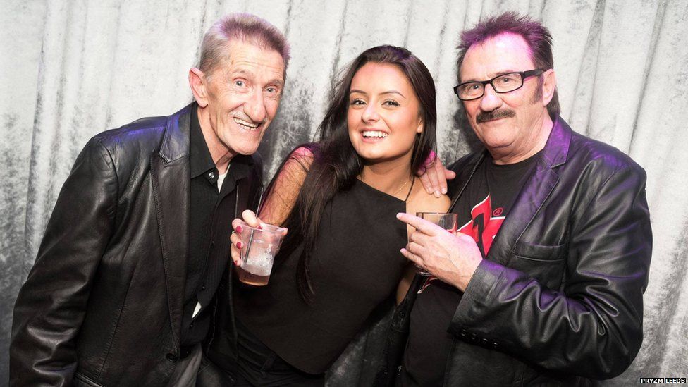 RadioX's tweet image. Still the greatest ever optical illusion that involves a fan, a drink and the Chuckle Brothers.