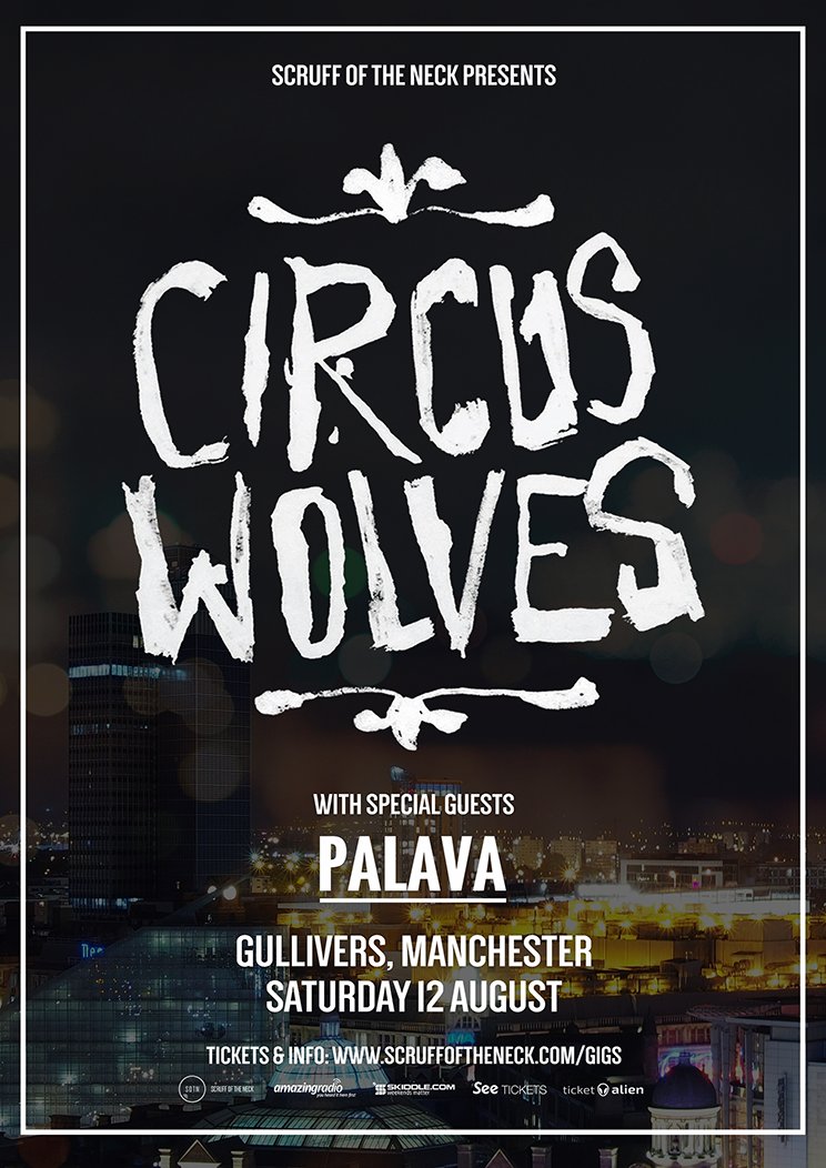 scruffoftheneck's tweet image. 3 DAYS TO GO! #MANCHESTER
@TheCircusWolves
@palavauk
SAT 12 AUG at @GulliversMCR
ticketalien.co.uk 👽