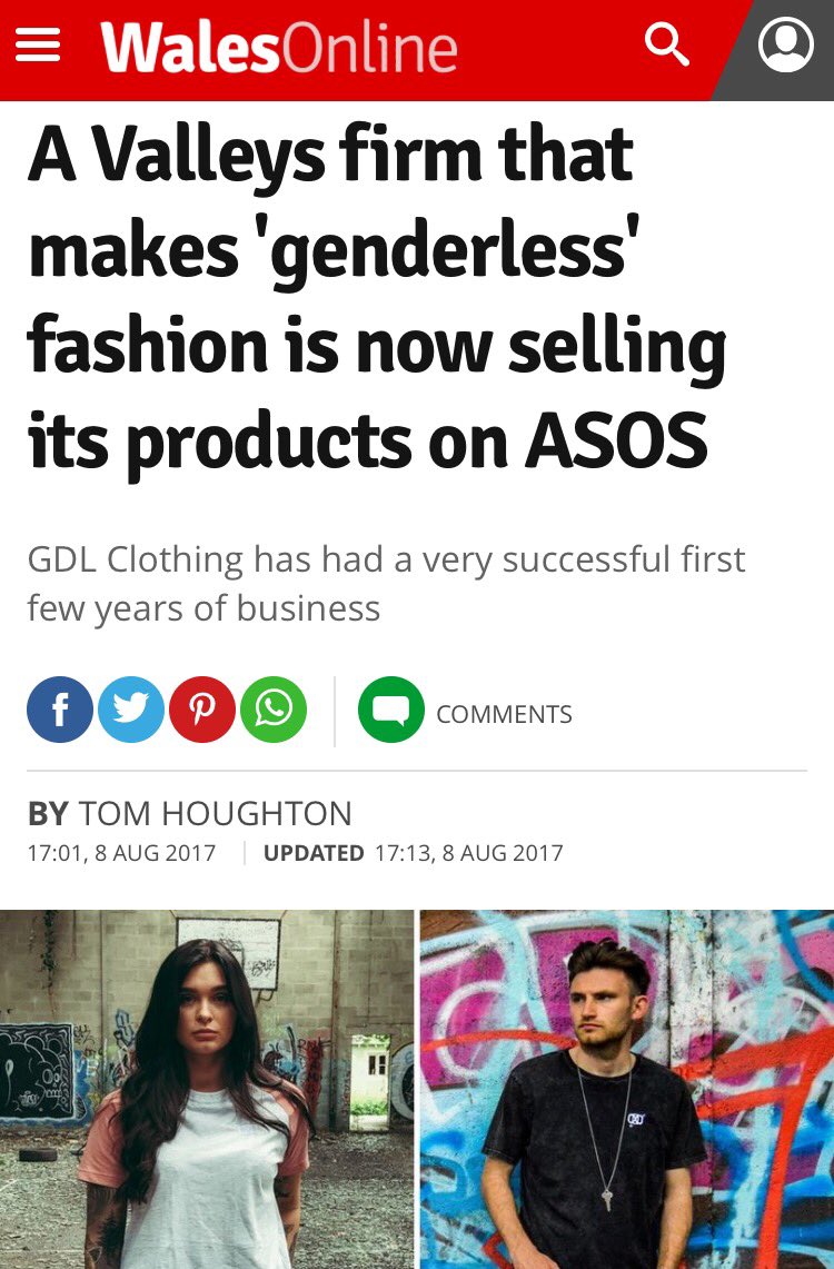 Massive congratulations to our sponsors <a href="/gdl_clothing/">GDL Clothing</a> - now selling their amazing products on @ASOS Be sure to check them out! 🔥💯