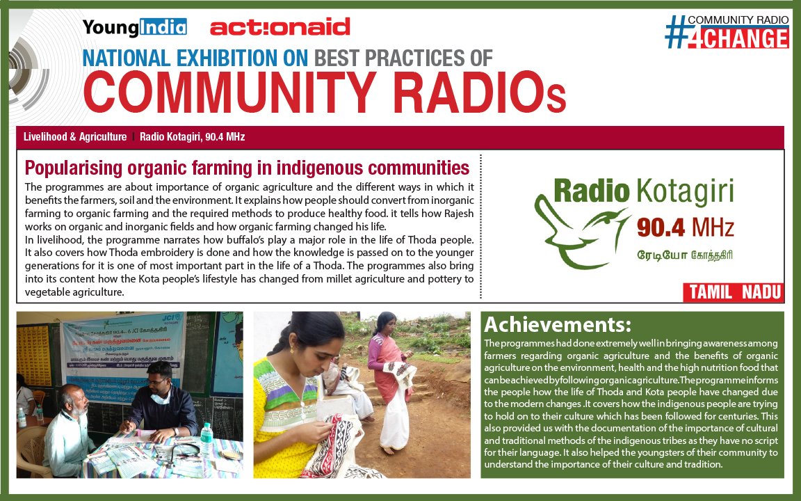 CR4Change's tweet photo. #communityradio4change  #communityradio  #CR4Change @MIB_India @ActionAidIndia  @sndeep  @ShahAnsariLive @smritiirani #kotagiri @PMOIndia https://t.co/WBdgdWpBZq