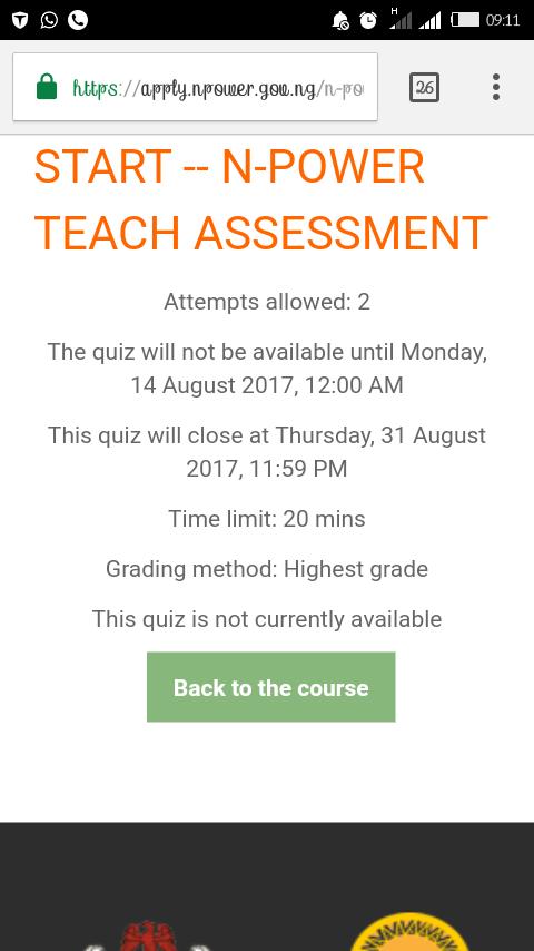 Writing-Npower Teach Assessment Tests