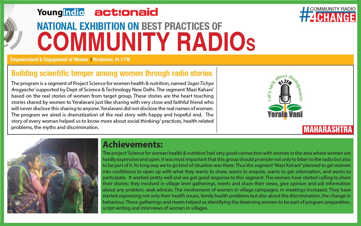 CR4Change's tweet photo. #communityradio4change  #communityradio  #CR4Change @MIB_India @ActionAidIndia  @sndeep  @ShahAnsariLive @smritiirani @Yaralavani @PMOIndia https://t.co/KF9cACMhIU