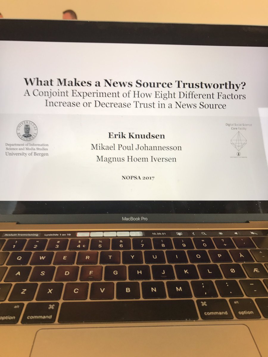 erik_knudsen's tweet photo. Presenting a conjoint on trust in news. Newsp. have a lot to lose, but nothing to gain by going partisan. #nopsa17 https://t.co/1DAs5Tg3YY https://t.co/oz0RfDVvQv