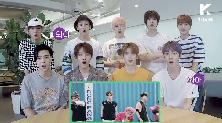 SUHJOHNNY_TH's tweet photo. CAP | '#CherryBomb' Dance cover contest- #NCT127 reaction
 หนุ่มๆตื่นเต้นกันใหญ่เลย เมื่อเห็นคนใส่คอสตูมเดียวกับMV เป็นวงโคพจากไทยด้วยค่ะ☺️ https://t.co/TLuBevbG34