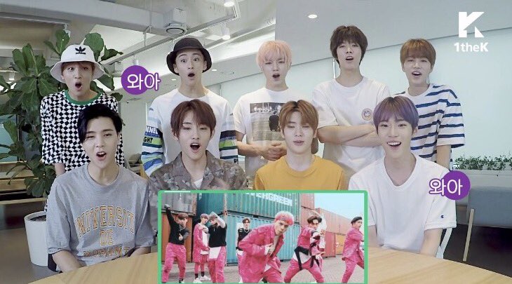 SUHJOHNNY_TH's tweet photo. CAP | '#CherryBomb' Dance cover contest- #NCT127 reaction
 หนุ่มๆตื่นเต้นกันใหญ่เลย เมื่อเห็นคนใส่คอสตูมเดียวกับMV เป็นวงโคพจากไทยด้วยค่ะ☺️ https://t.co/TLuBevbG34